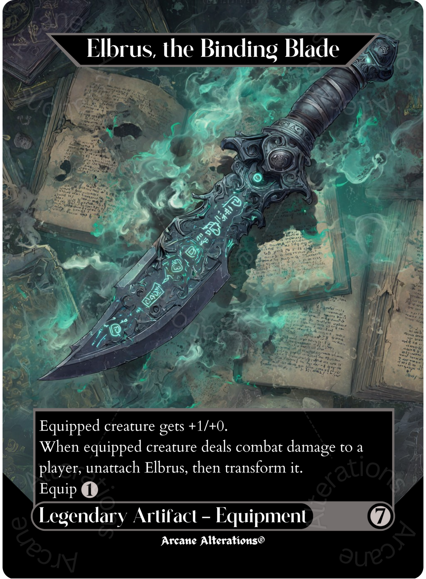 Elbrus, the Binding Blade / Withengar Unbound - Full Art Altered Art Custom Proxy Cards