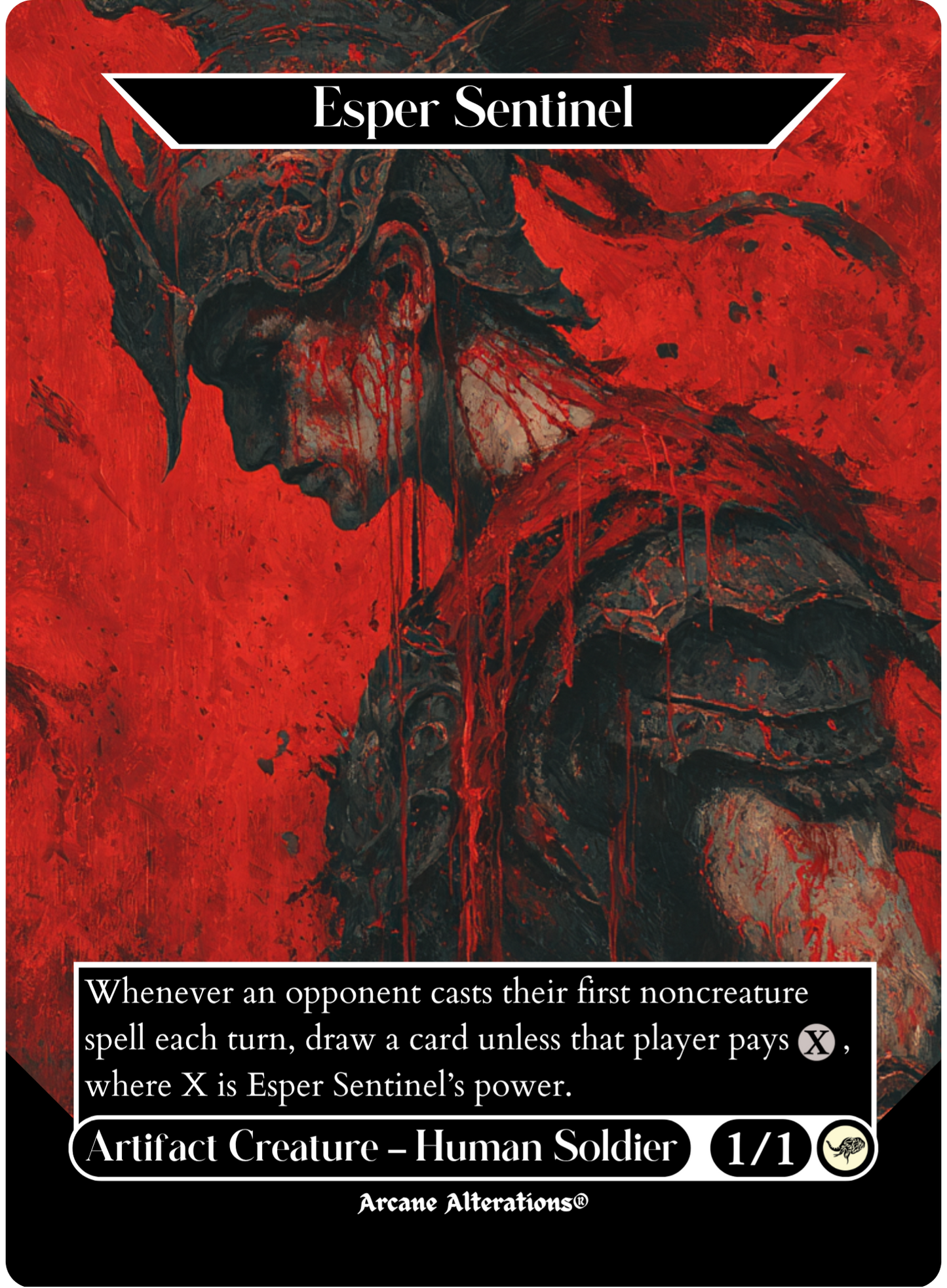 Esper Sentinel - Full Art Altered Art Custom Proxy Cards