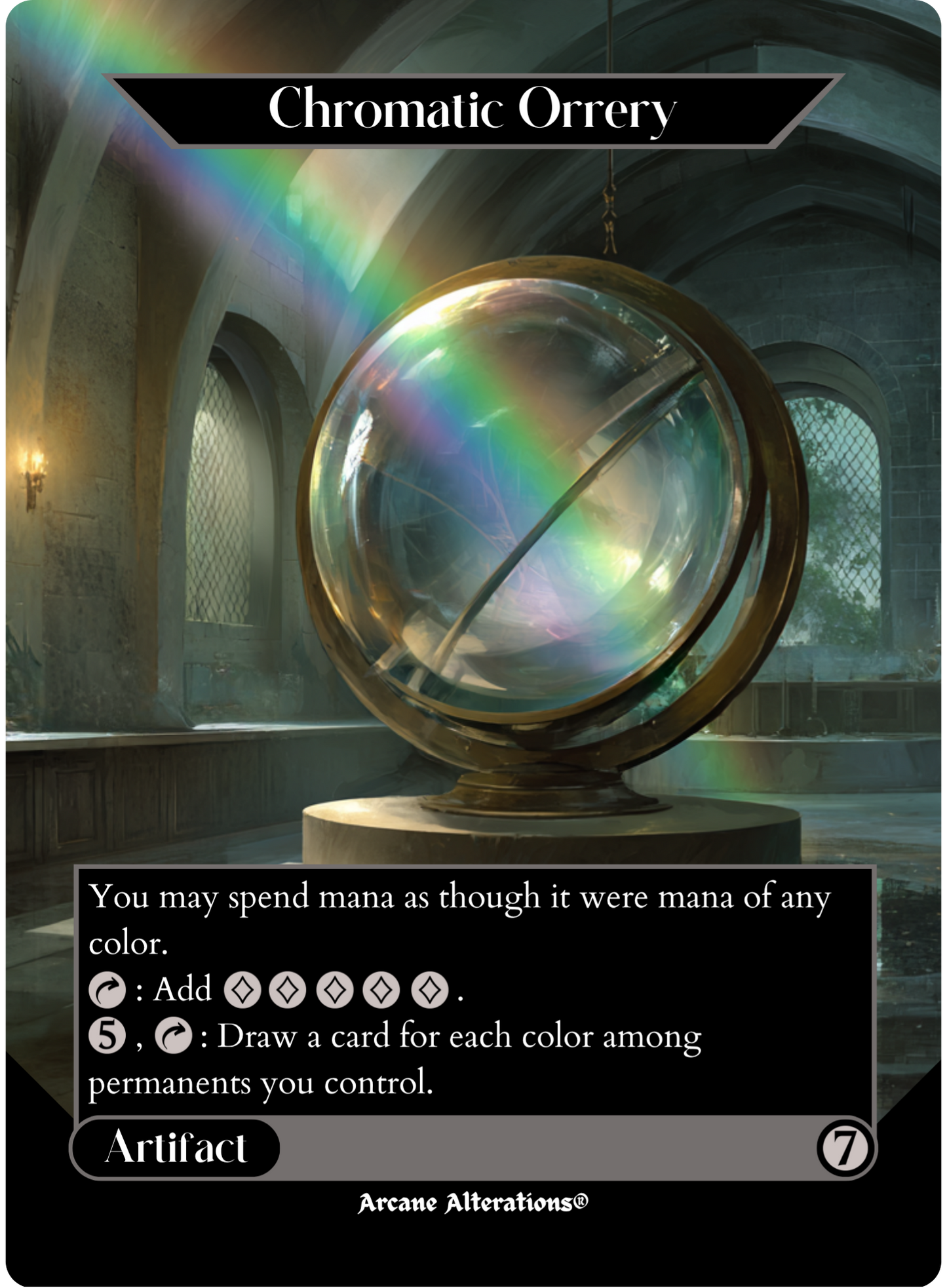 Chromatic Orrery - Full Art Altered Art Custom Proxy Cards