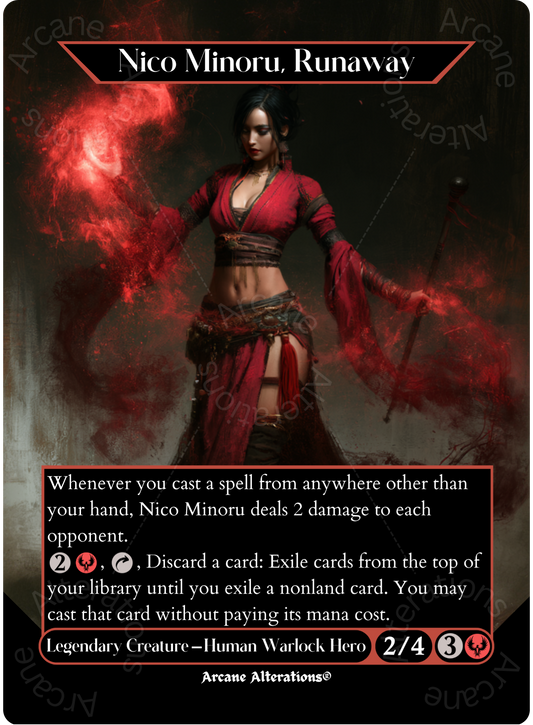 Nico Minoru, Runaway - Full Art Altered Art Custom Proxy Cards