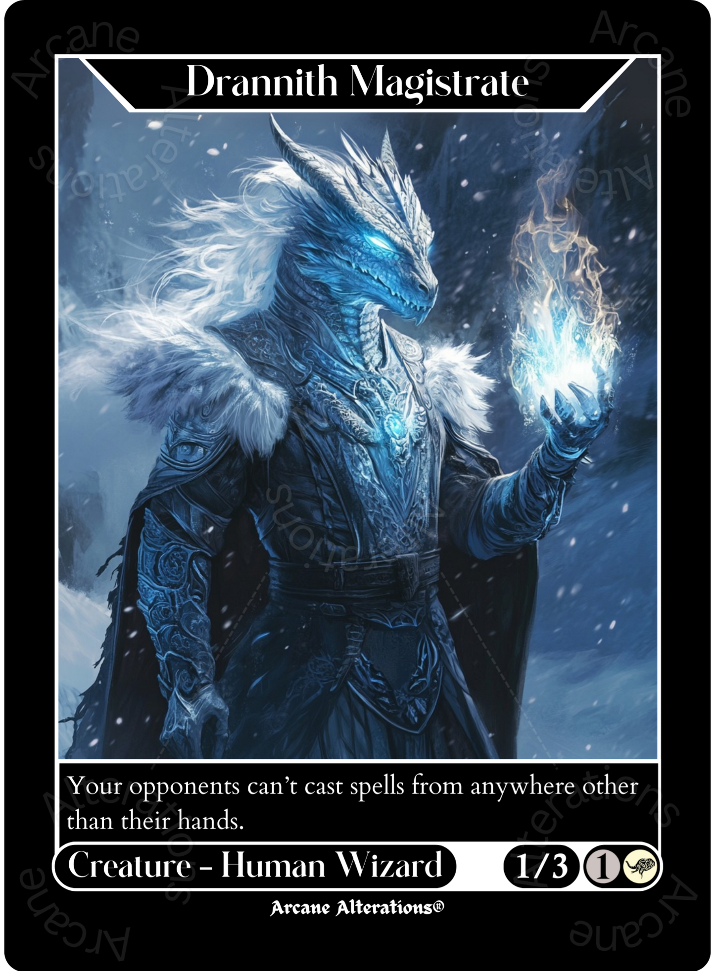 Drannith Magistrate - High Quality Altered Art Custom Proxy Cards