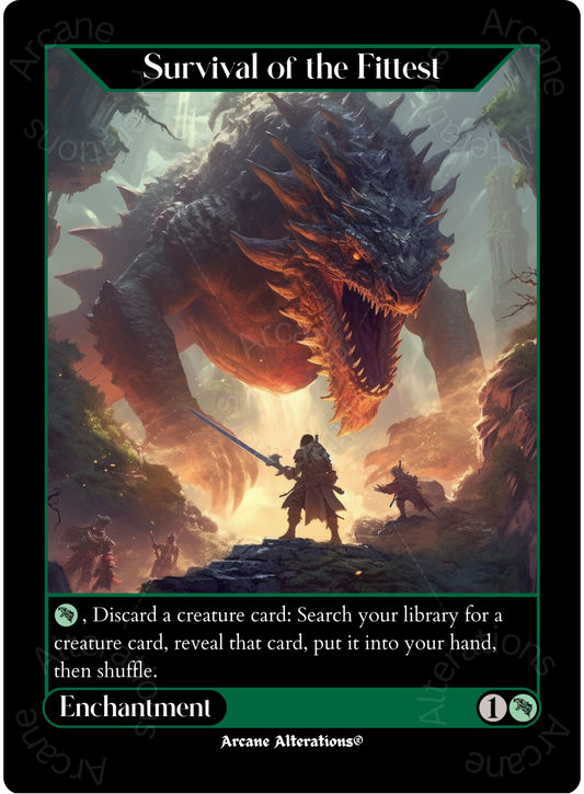 Survival of the Fittest - High Quality Altered Art Custom Proxy Cards