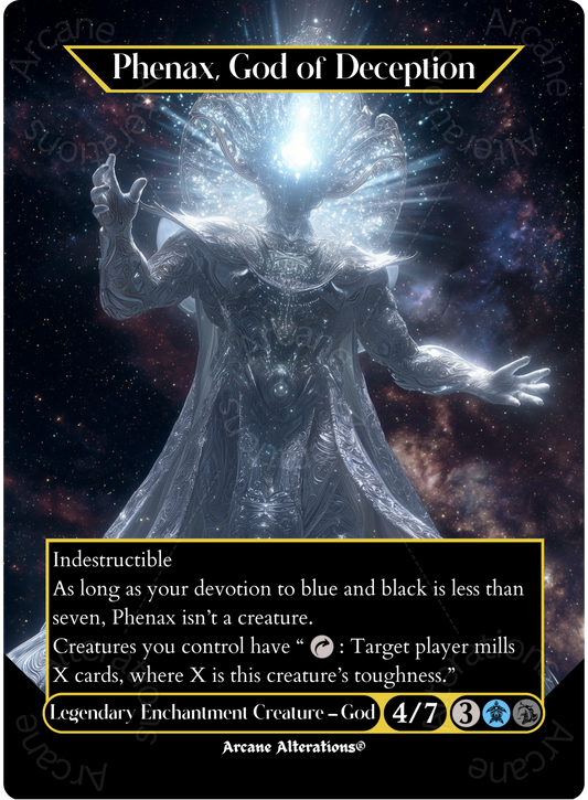 Phenax, God of Deception - Full Art Altered Art Custom Proxy Cards