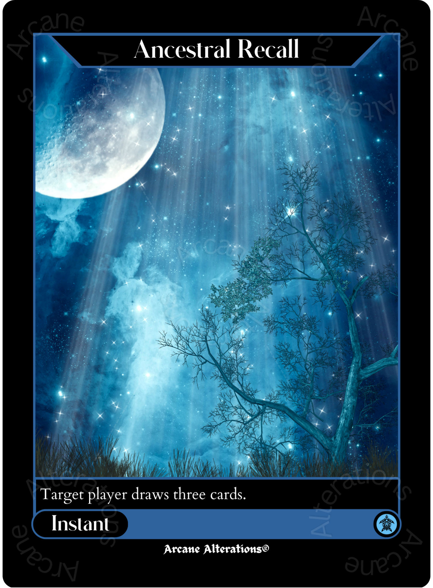 Ancestral Recall - High Quality Altered Art Custom Proxy Cards