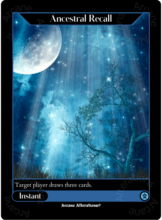 Ancestral Recall - High Quality Altered Art Custom Proxy Cards