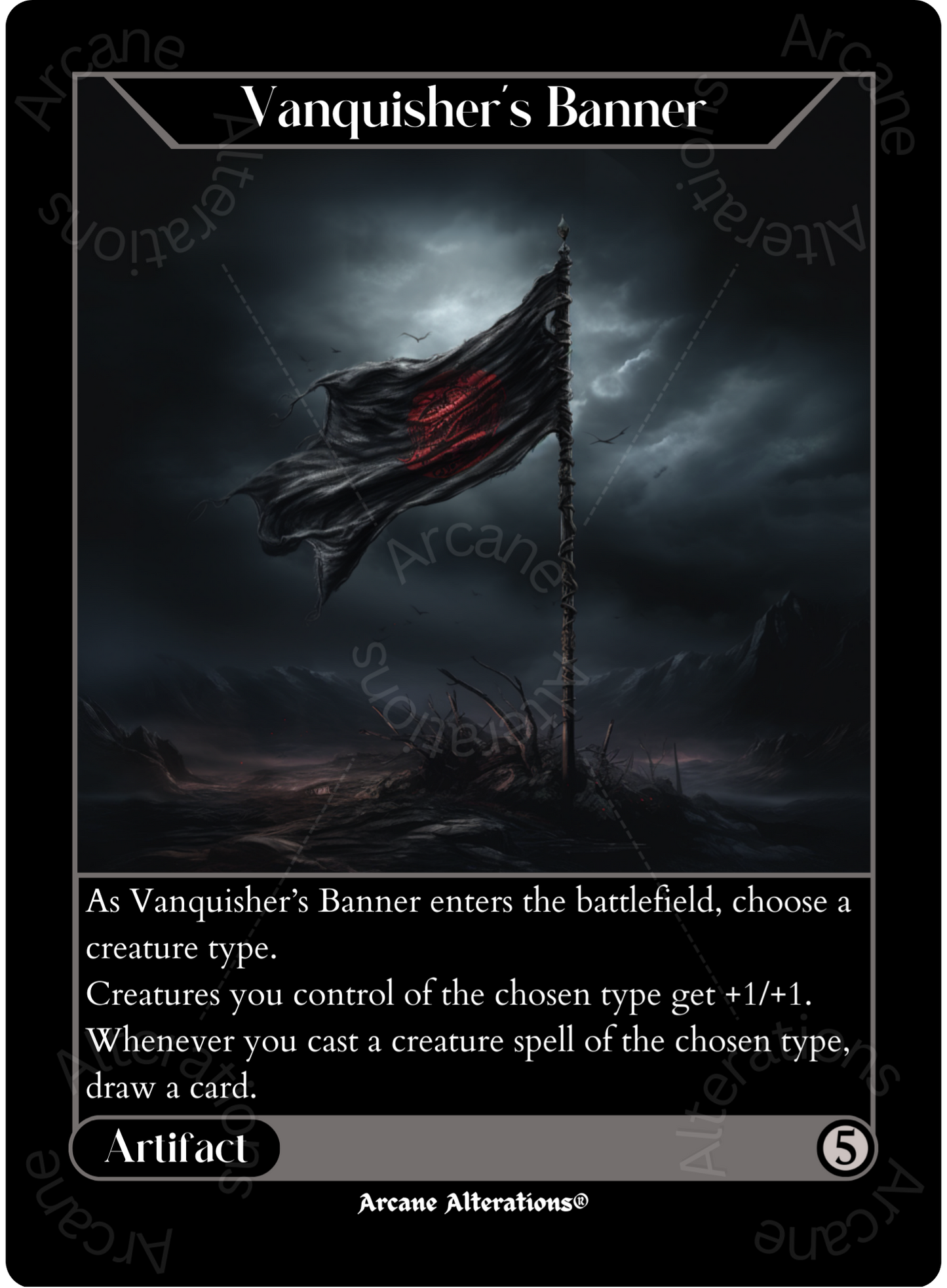 Vanquisher's Banner - High Quality Altered Art Custom Proxy Cards