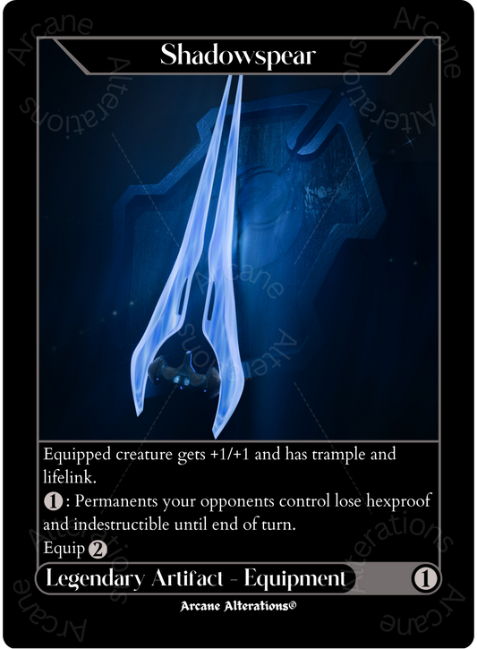 Shadowspear Energy Sword Halo Crossover Single - High Quality Altered Art Custom Proxy Cards