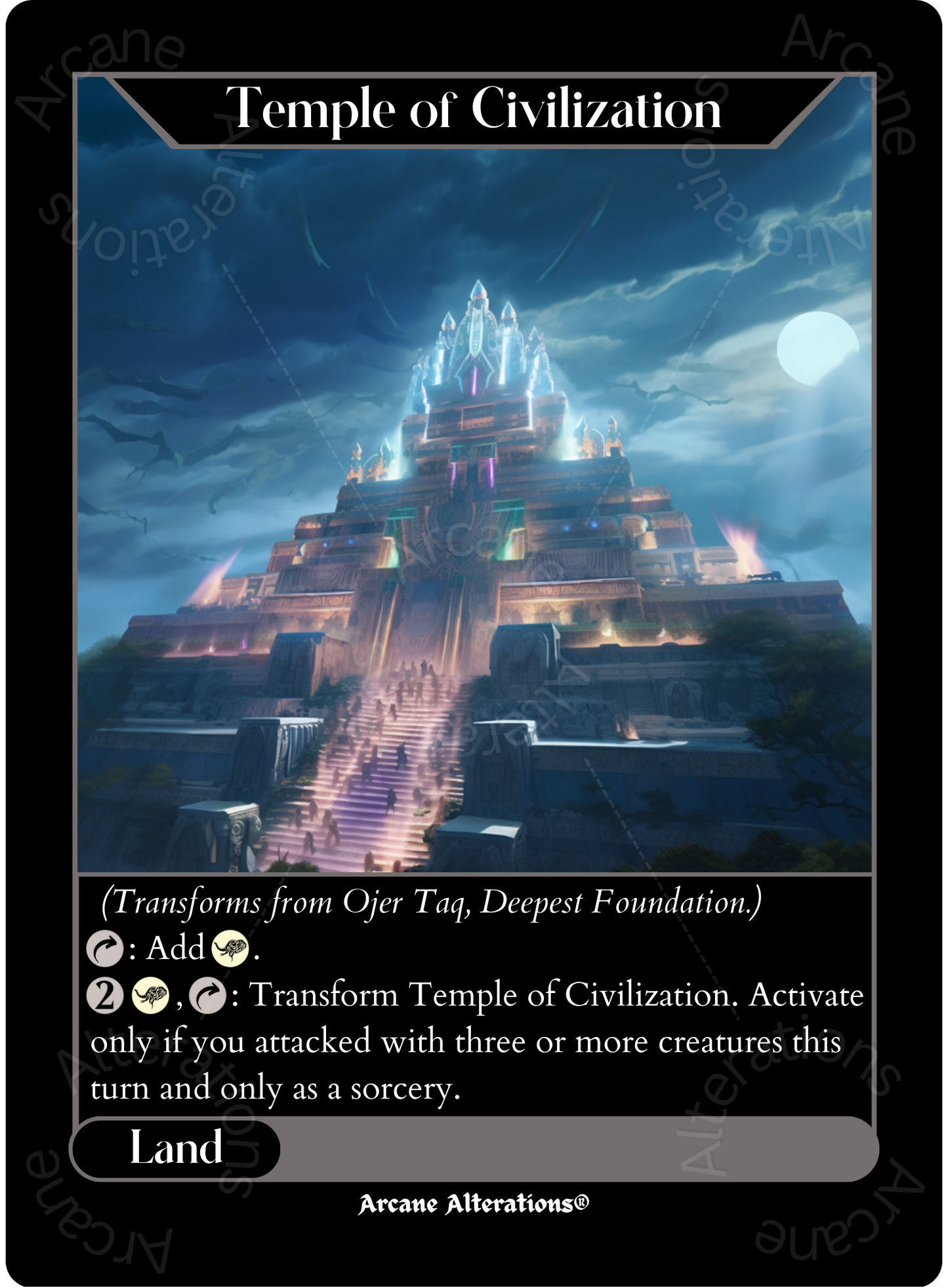 Ojer Taq, Deep Foundation - High Quality Altered Art Custom Proxy Cards