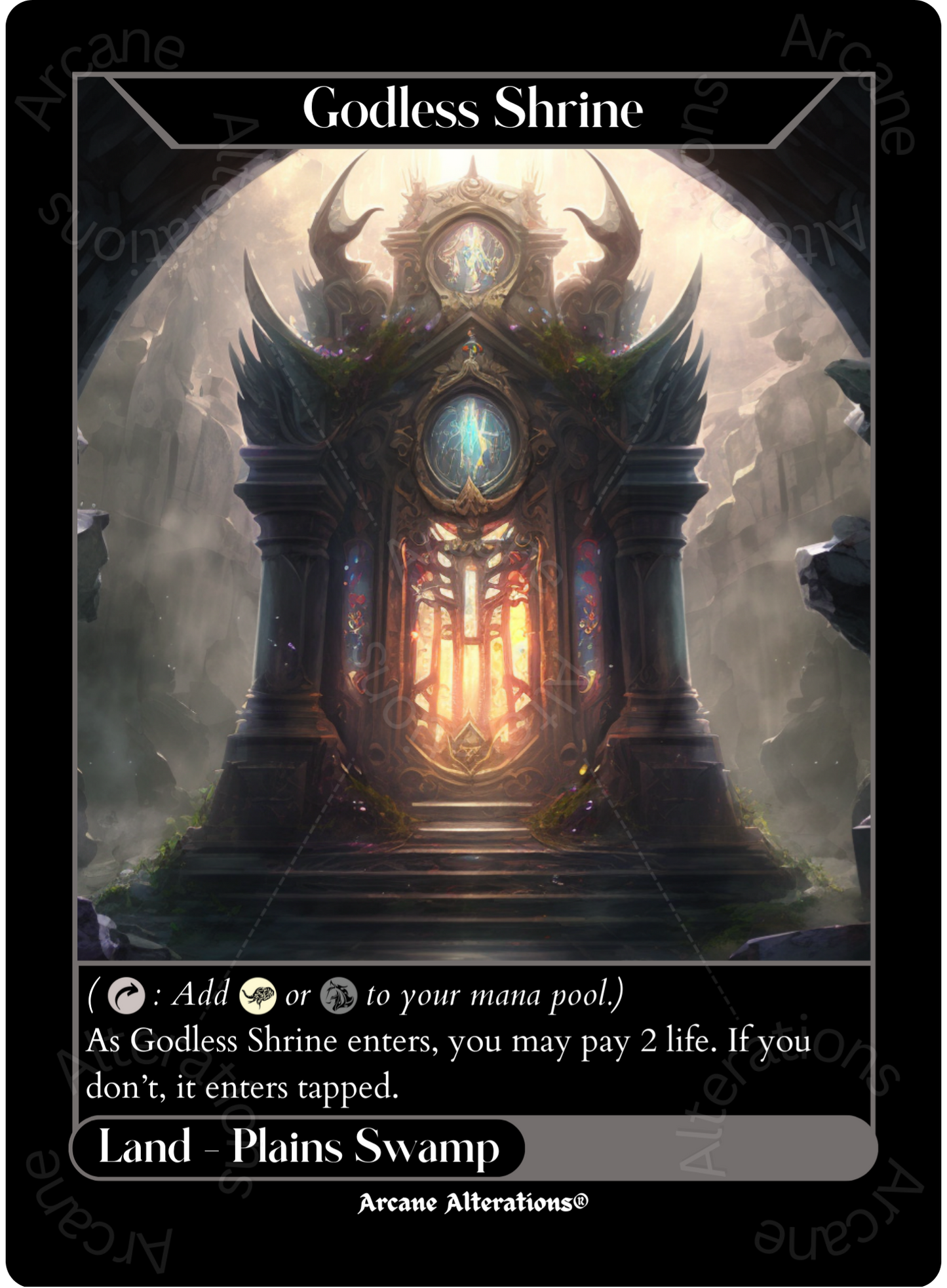 Godless Shrine - High Quality Altered Art Custom Proxy Cards