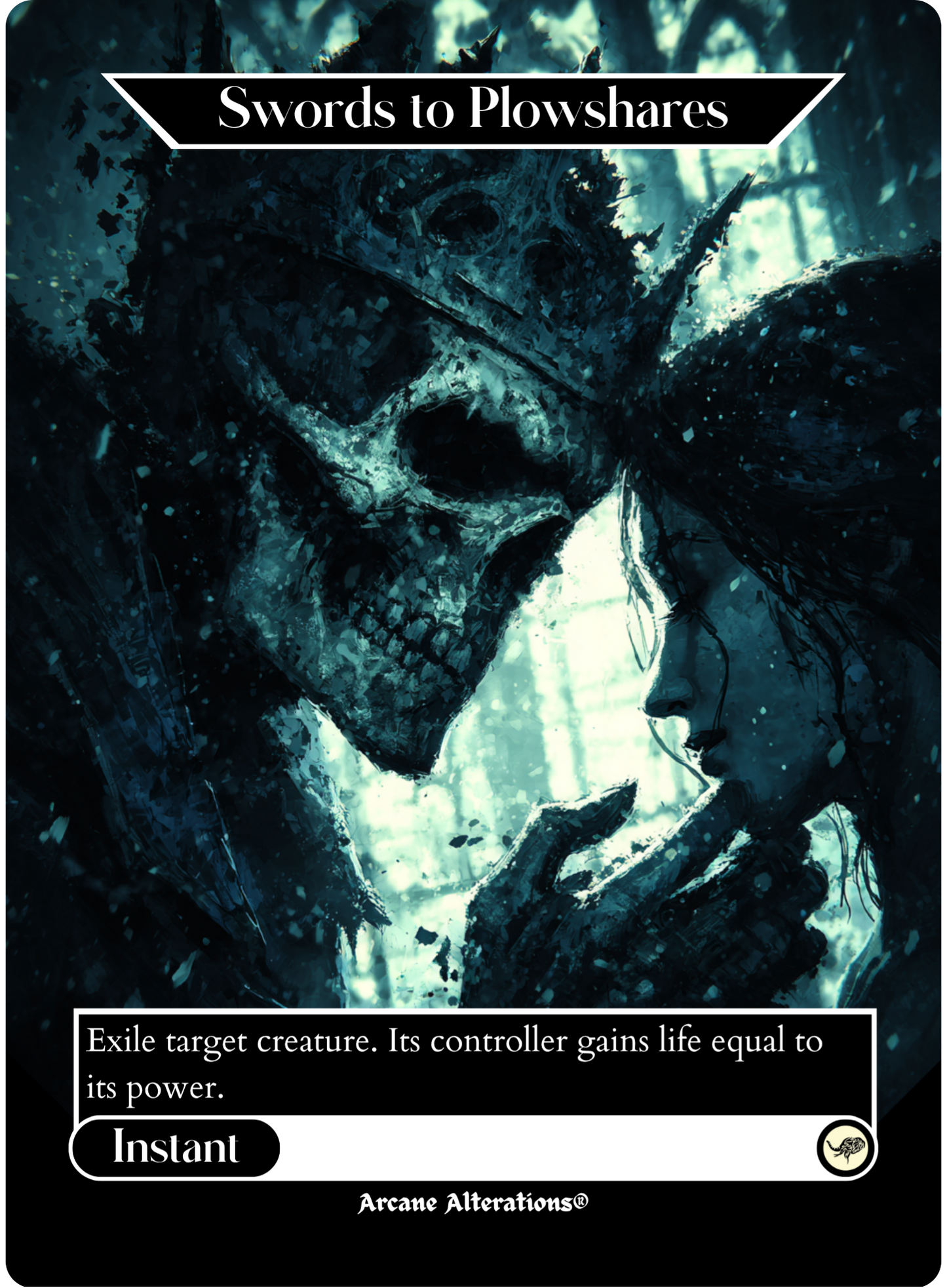 Swords to Plowshares - Full Art Altered Art Custom Proxy Cards
