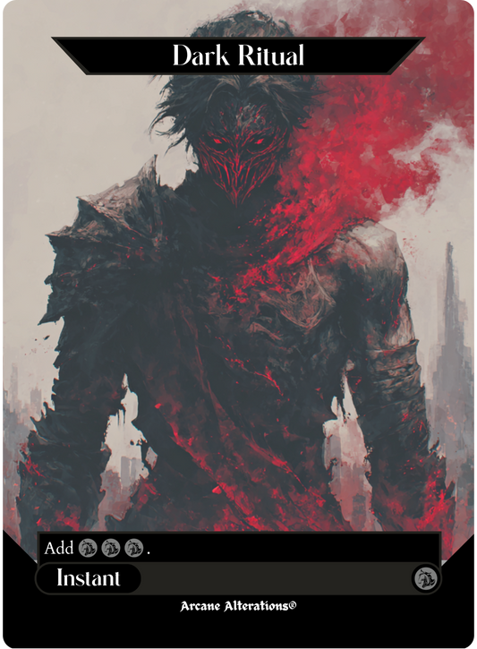 Dark Ritual - Full Art Altered Art Custom Proxy Cards