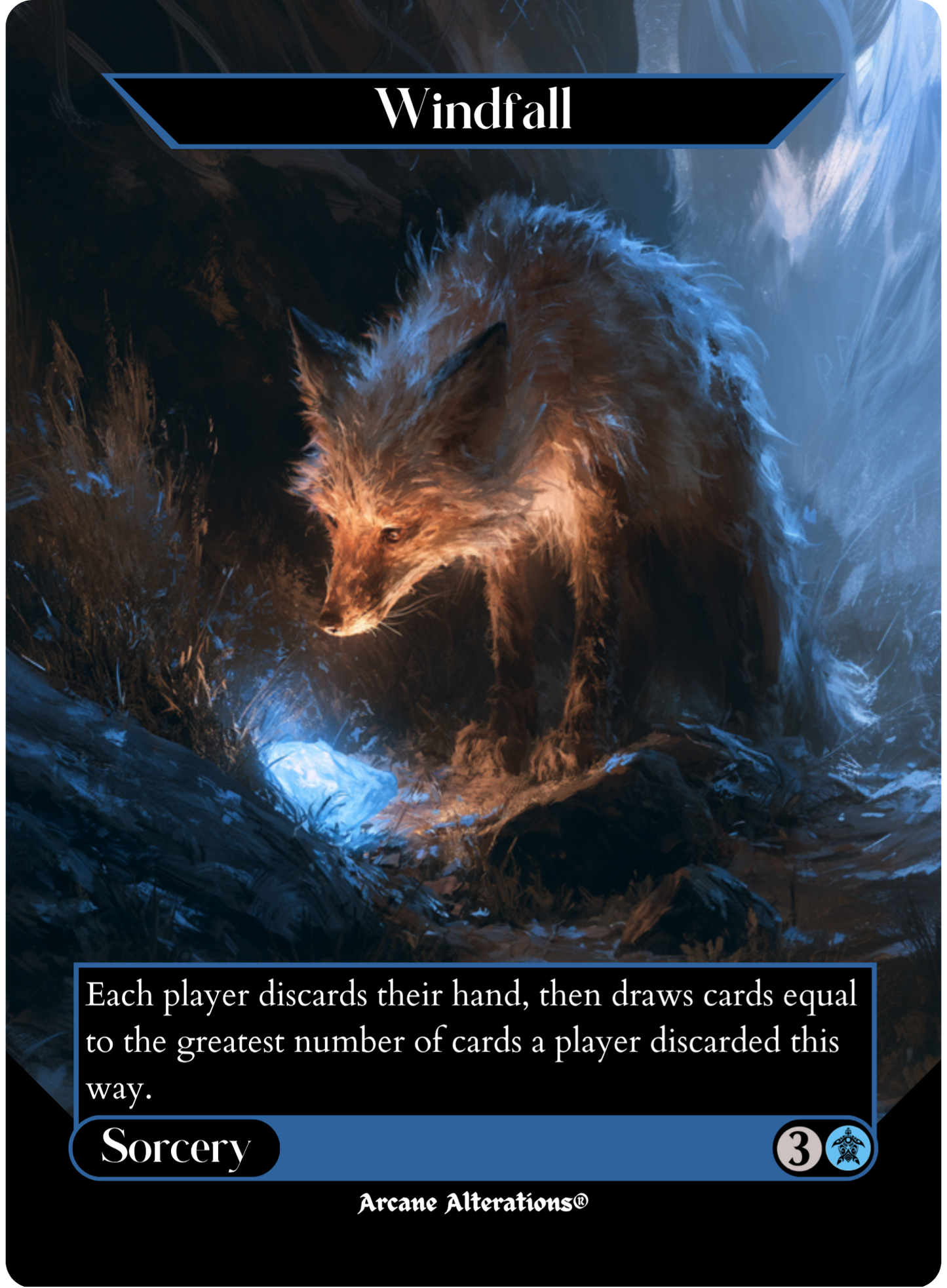 Windfall - Full Art Altered Art Custom Proxy Cards