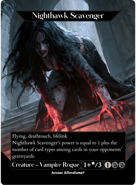 Nighthawk Scavenger - Full Art Altered Art Custom Proxy Cards