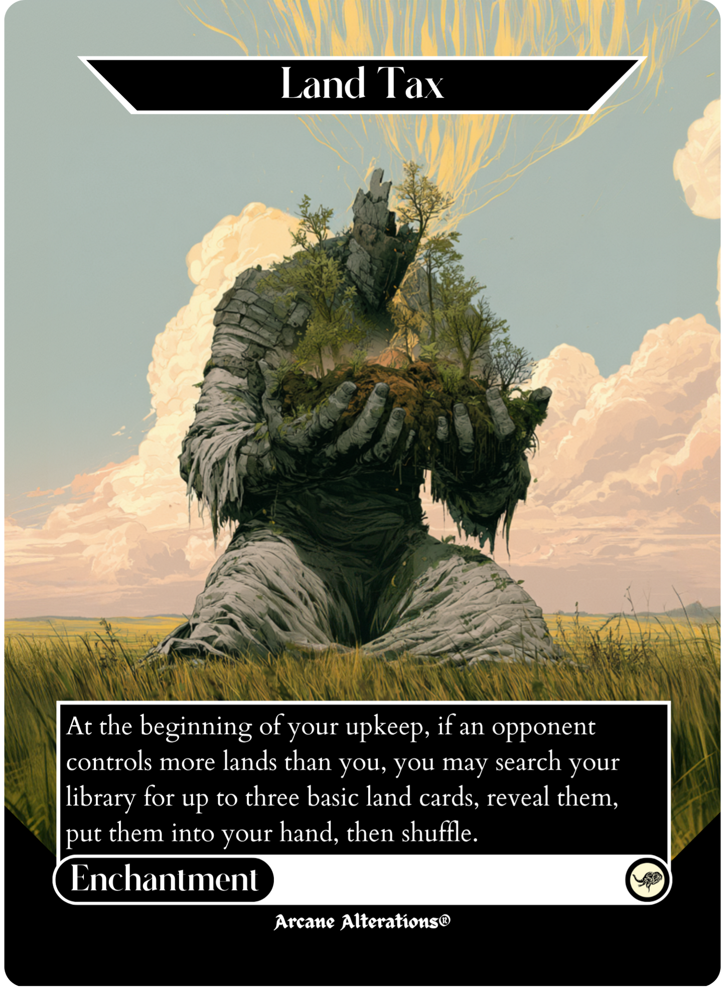 Land Tax - Full Art Altered Art Custom Proxy Cards
