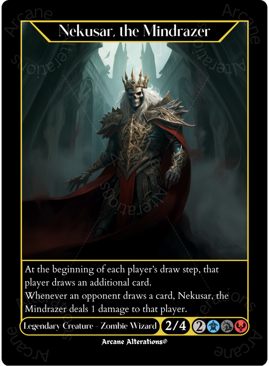 Nekusar, the Mindrazer - High Quality Altered Art Custom Proxy Cards