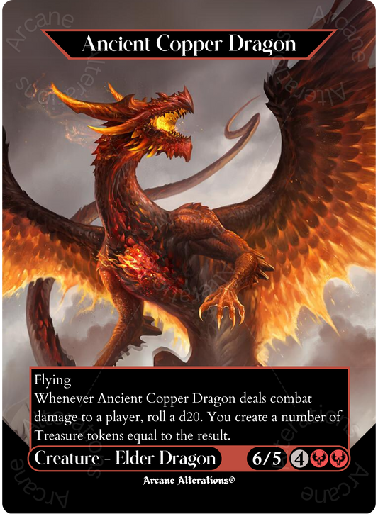 Ancient Copper Dragon - Full Art Altered Art Custom Proxy Cards