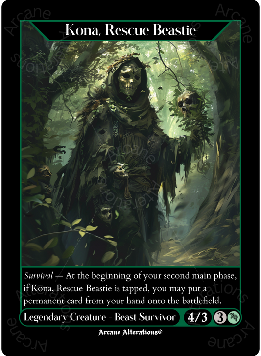 Kona, Rescue Beastie - High Quality Altered Art Custom Proxy Cards