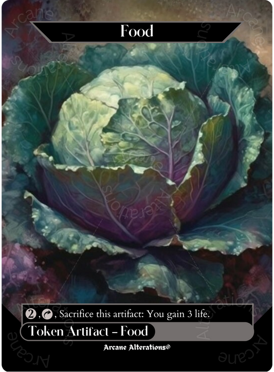 Food Token - Full Art Altered Art Custom Proxy Cards