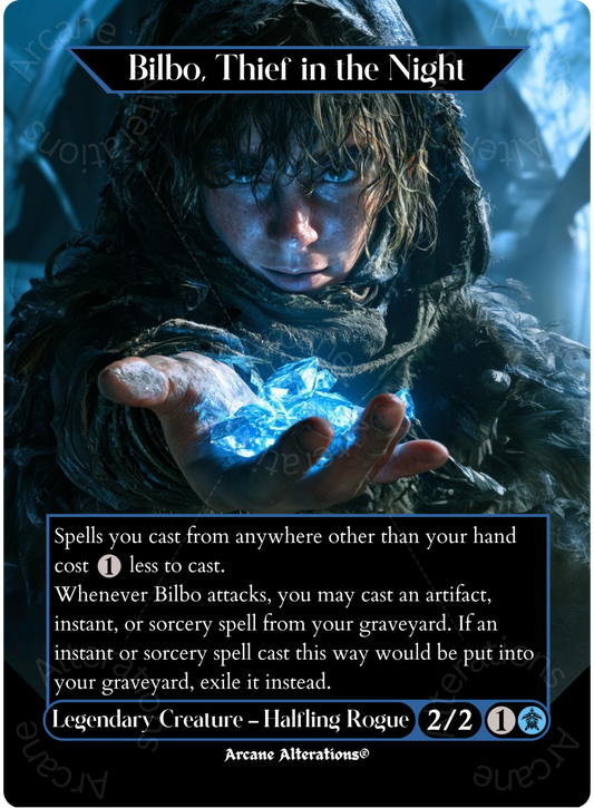 Bilbo, Thief in the Night - Full Art Altered Art Custom Proxy Cards