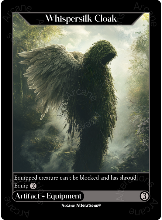 Whispersilk Cloak - High Quality Altered Art Custom Proxy Cards