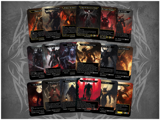 Demon 18-Card Discount Bundle - Full Art Altered Art Custom Proxy Cards