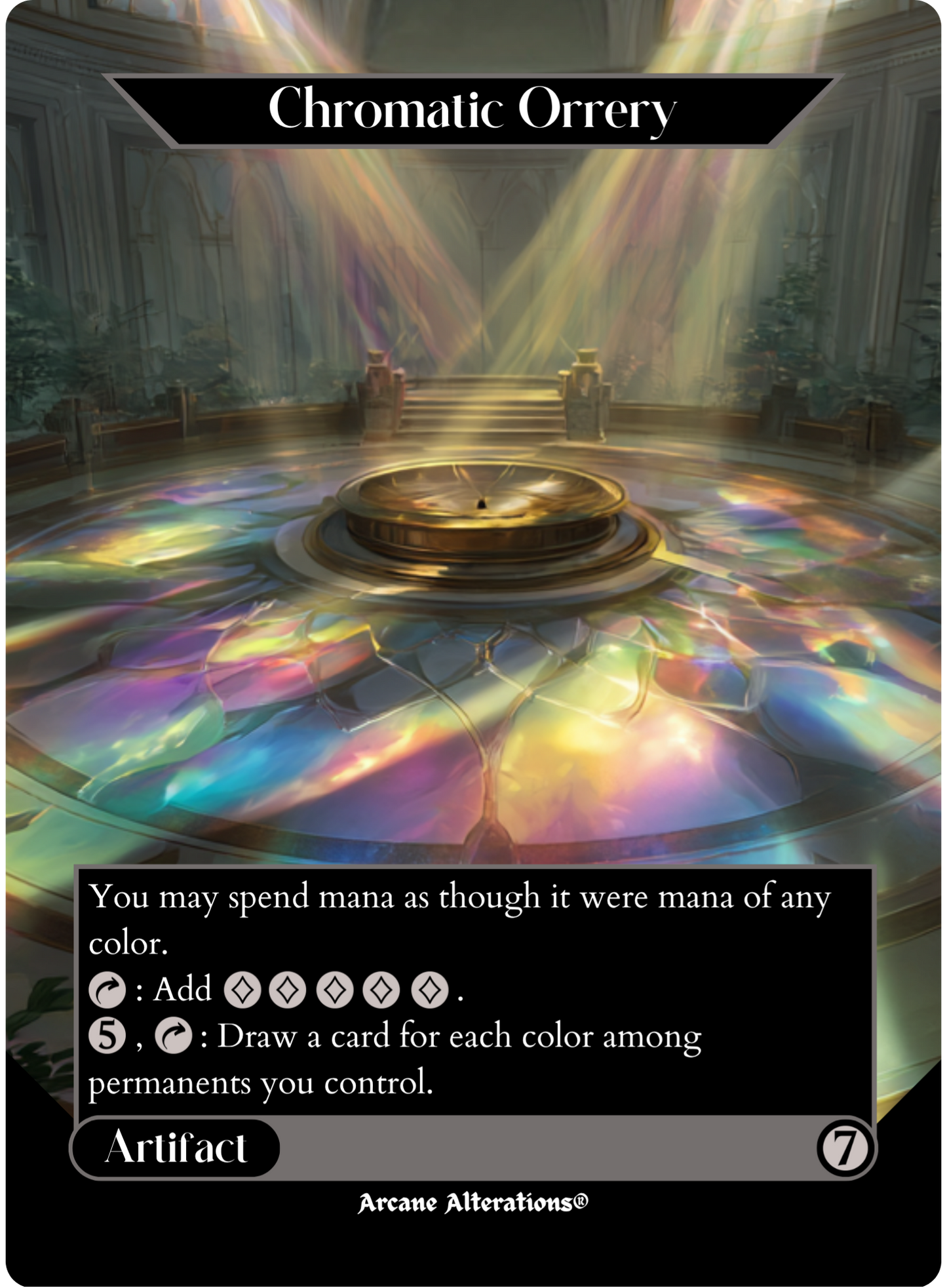 Chromatic Orrery - Full Art Altered Art Custom Proxy Cards