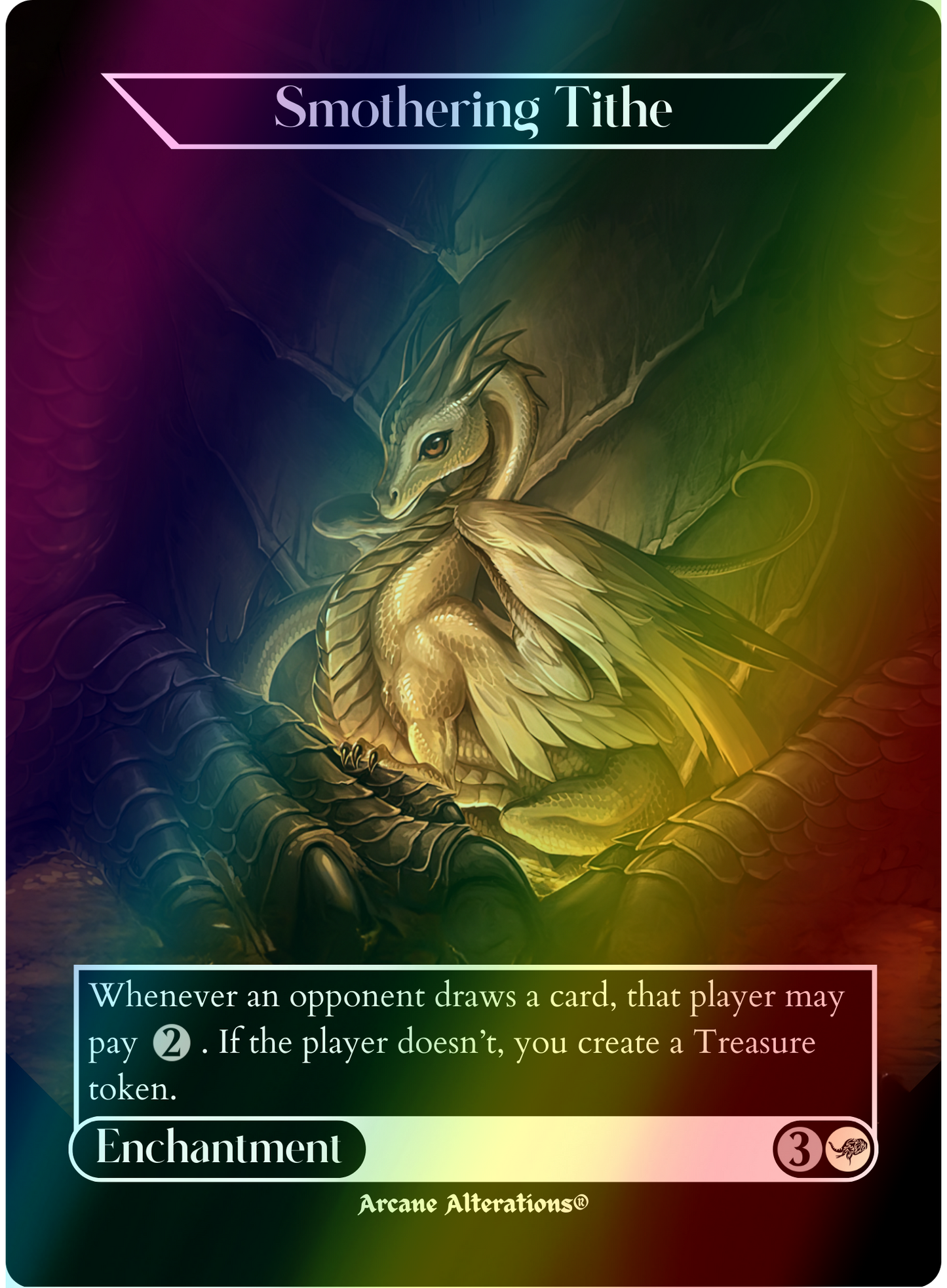 Smothering Tithe - Full Art Altered Art Custom Proxy Cards