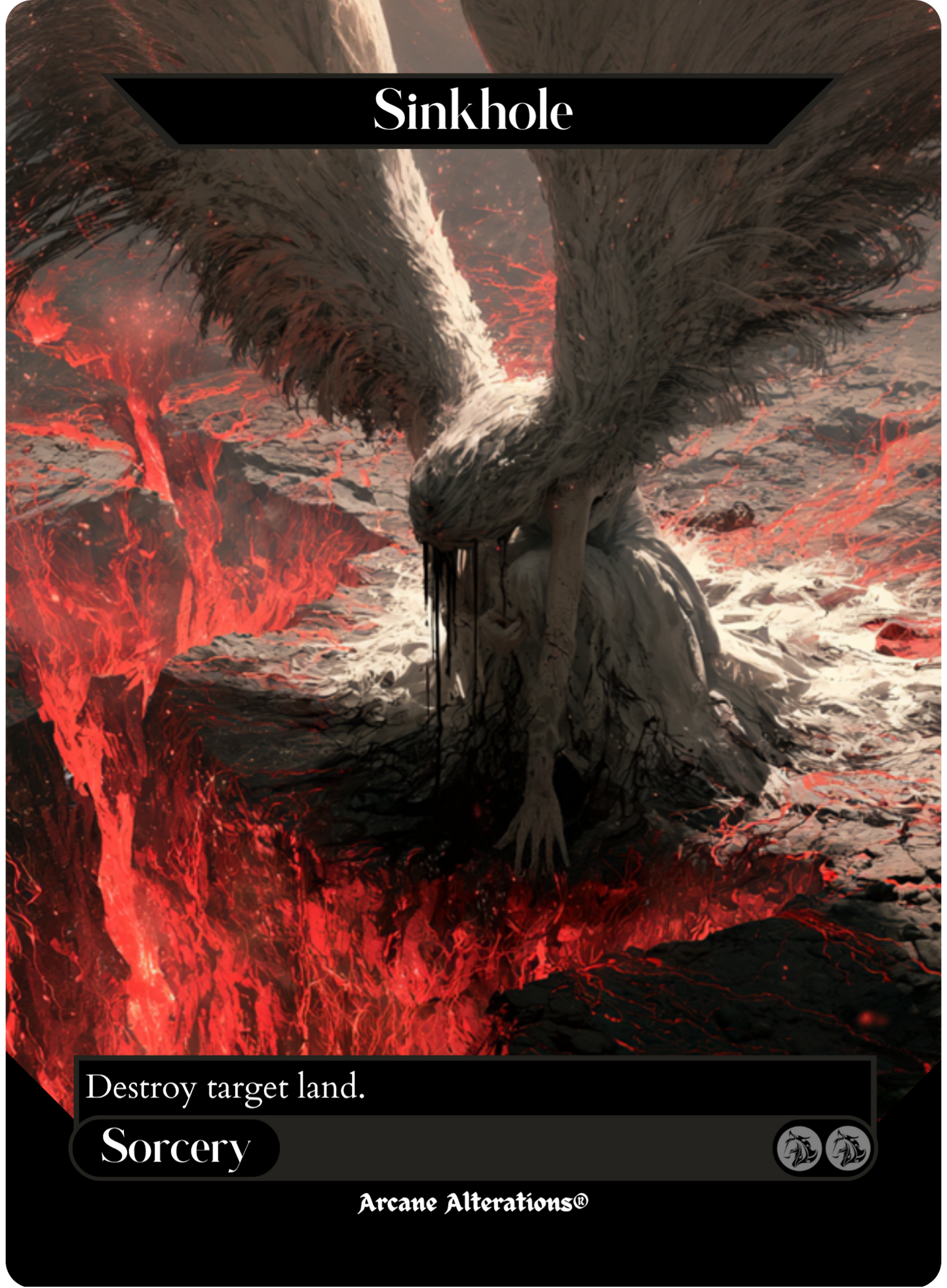Sinkhole - Full Art Altered Art Custom Proxy Cards