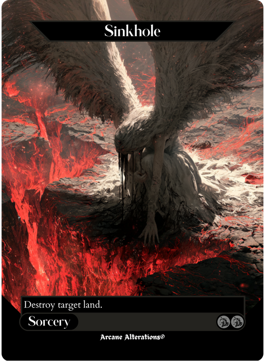 Sinkhole - Full Art Altered Art Custom Proxy Cards