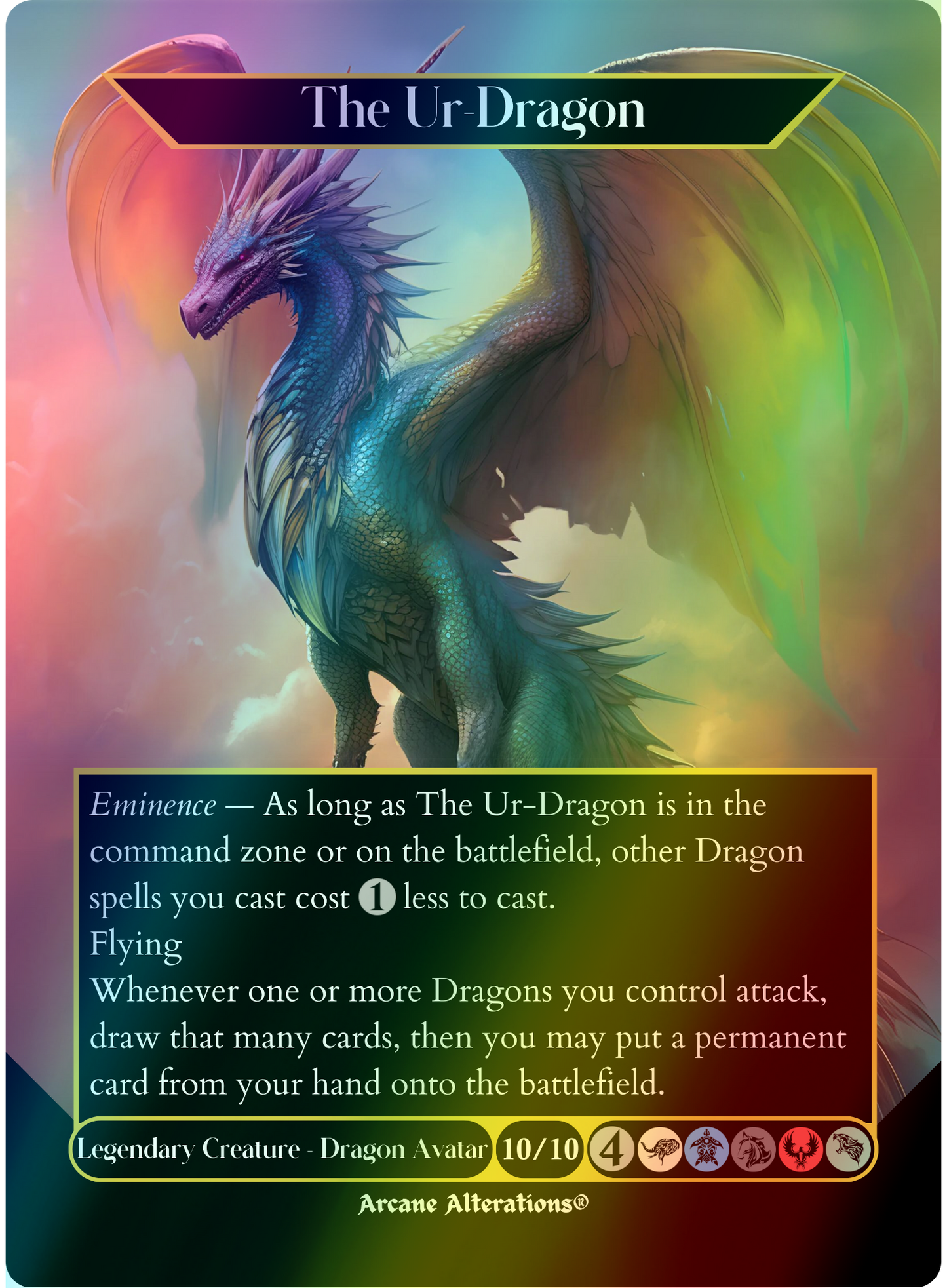 The Ur-Dragon - Full Art Altered Art Custom Proxy Cards