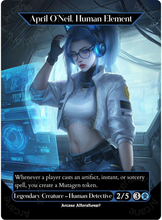 April O'Neil, Human Element - Full Art Altered Art Custom Proxy Cards