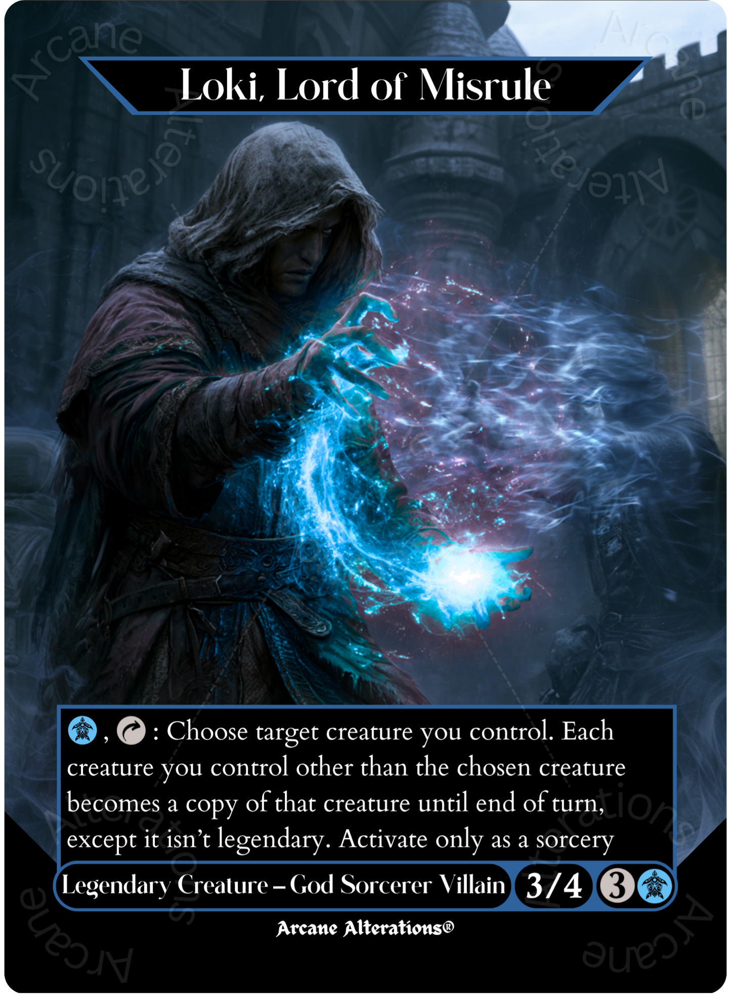 Loki, Lord of Misrule - Full Art Altered Art Custom Proxy Cards