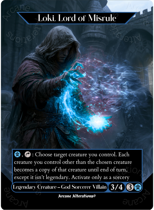 Loki, Lord of Misrule - Full Art Altered Art Custom Proxy Cards