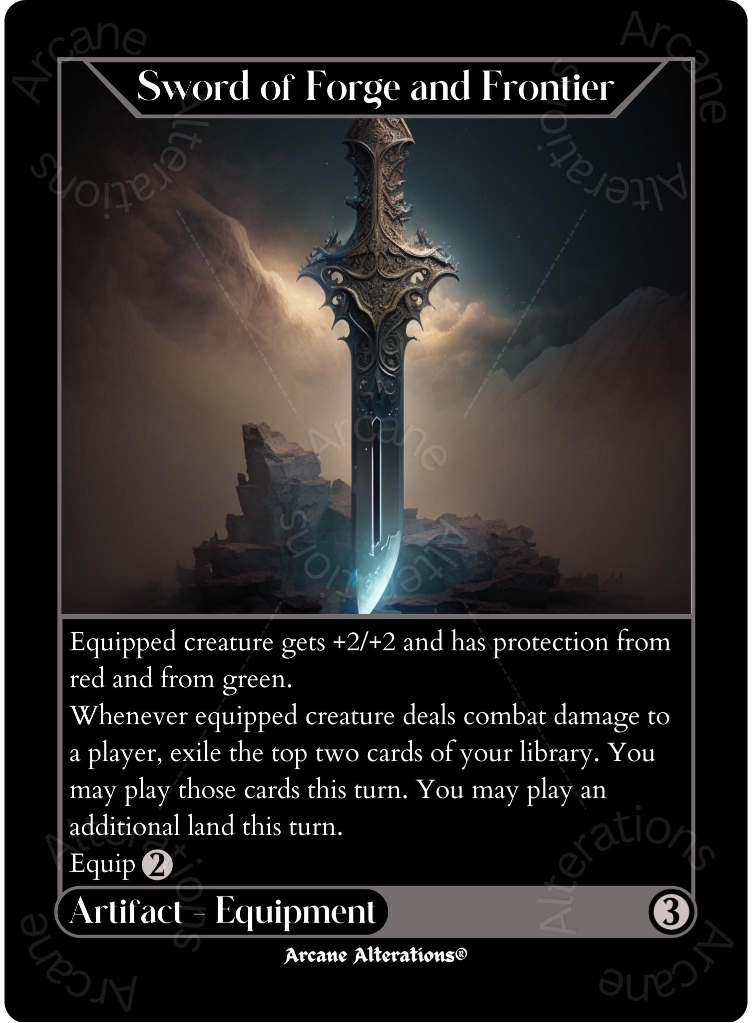 mtg forge custom cards Sword of Forge and Frontier