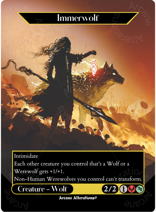 Immerwolf - Full Art Altered Art Custom Proxy Cards