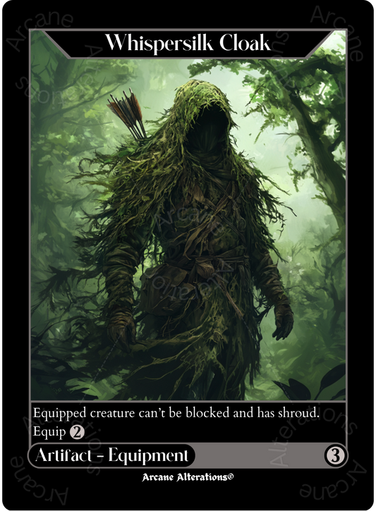 Whispersilk Cloak - High Quality Altered Art Custom Proxy Cards
