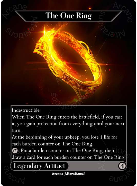 The One Ring - Full Art Altered Art Custom Proxy Cards