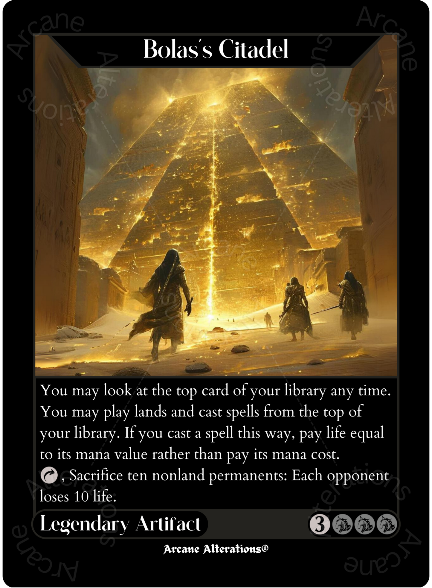 Bolas's Citadel - High Quality Altered Art Custom Proxy Cards