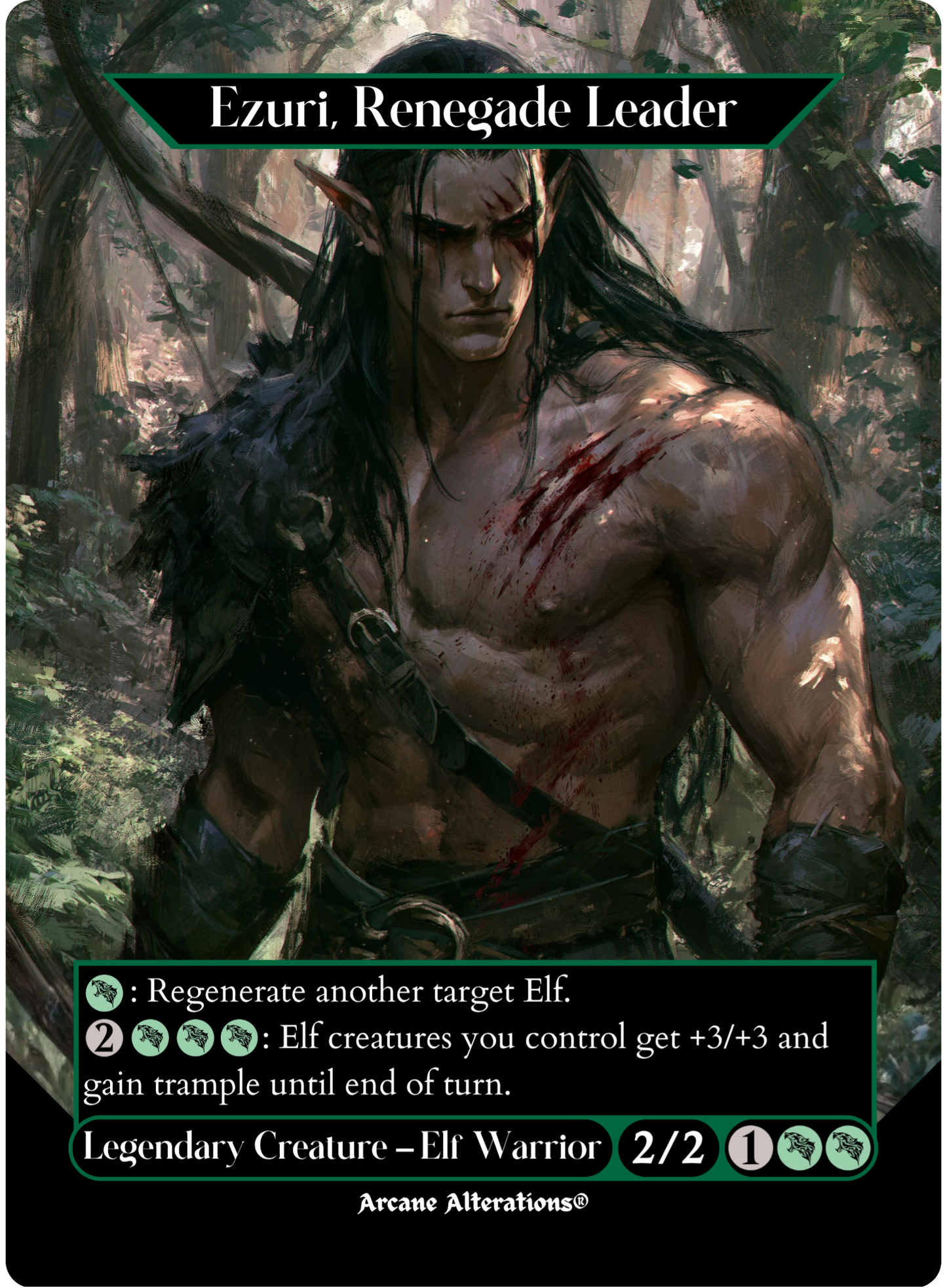 Ezuri, Renegade Leader - Full Art Altered Art Custom Proxy Cards