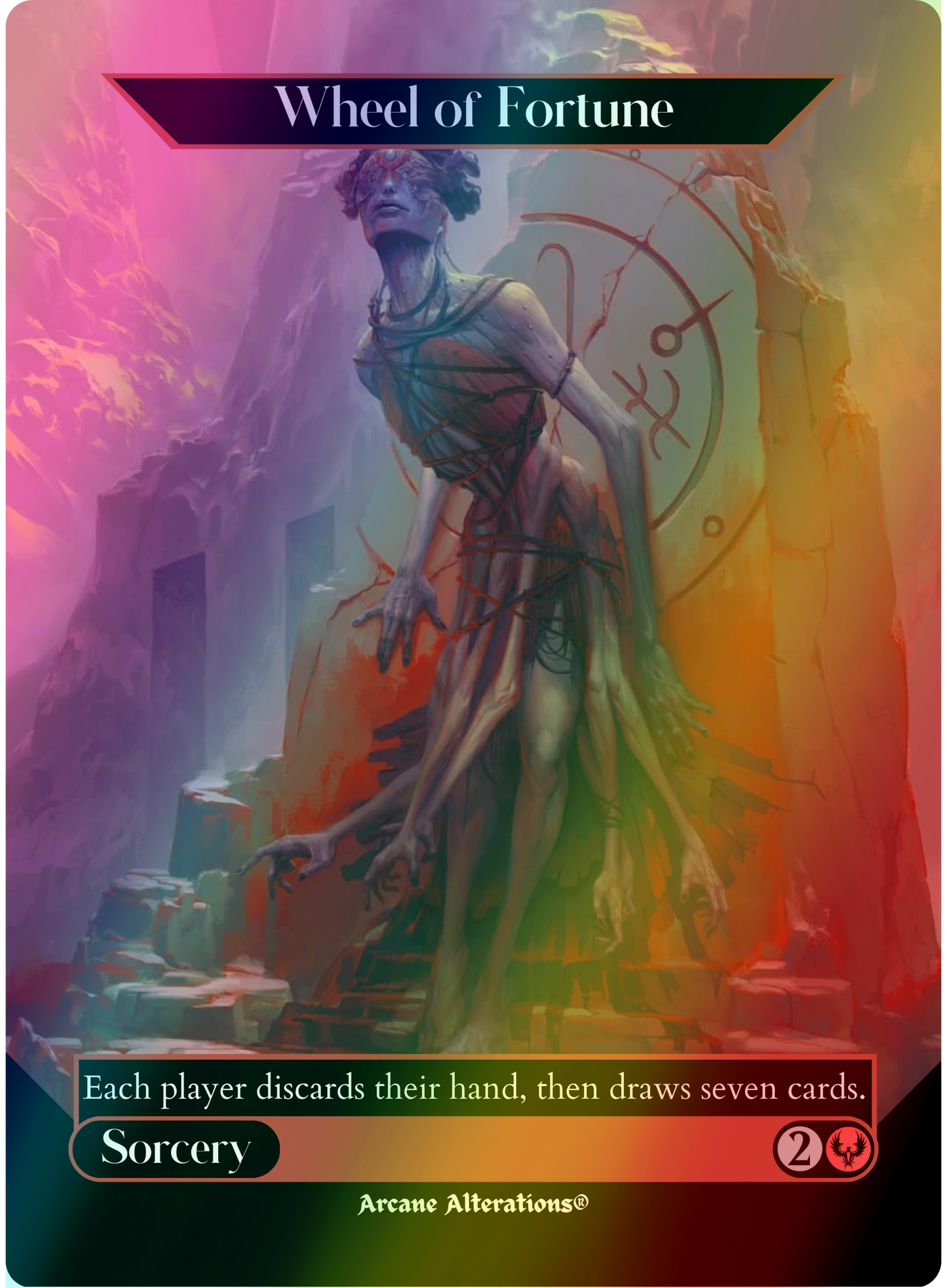 Wheel of Fortune - Full Art Altered Art Custom Proxy Card