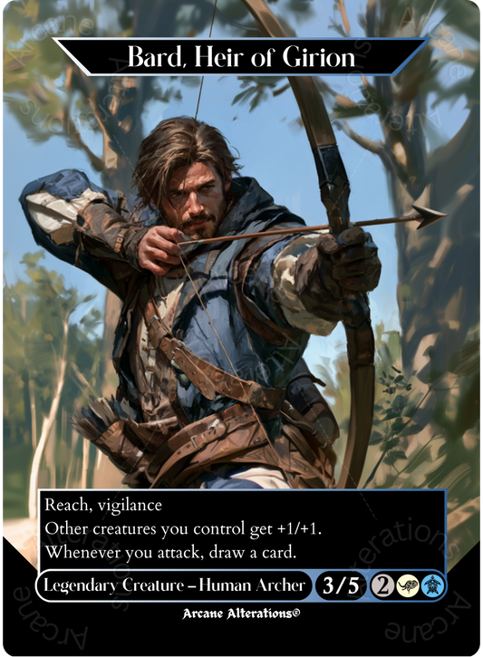 Bard, Heir of Girion - Full Art Altered Art Custom Proxy Cards