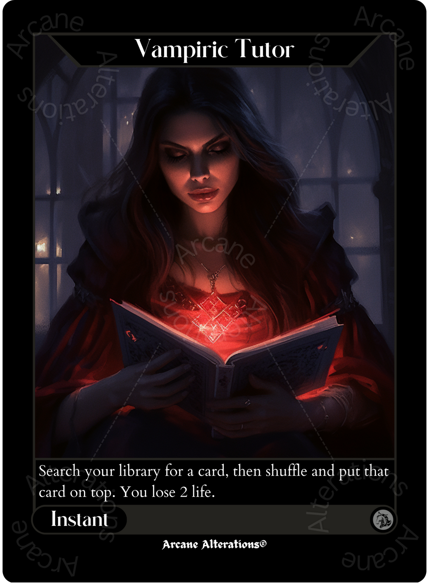 Vampiric Tutor - High Quality Altered Art Custom Proxy Cards
