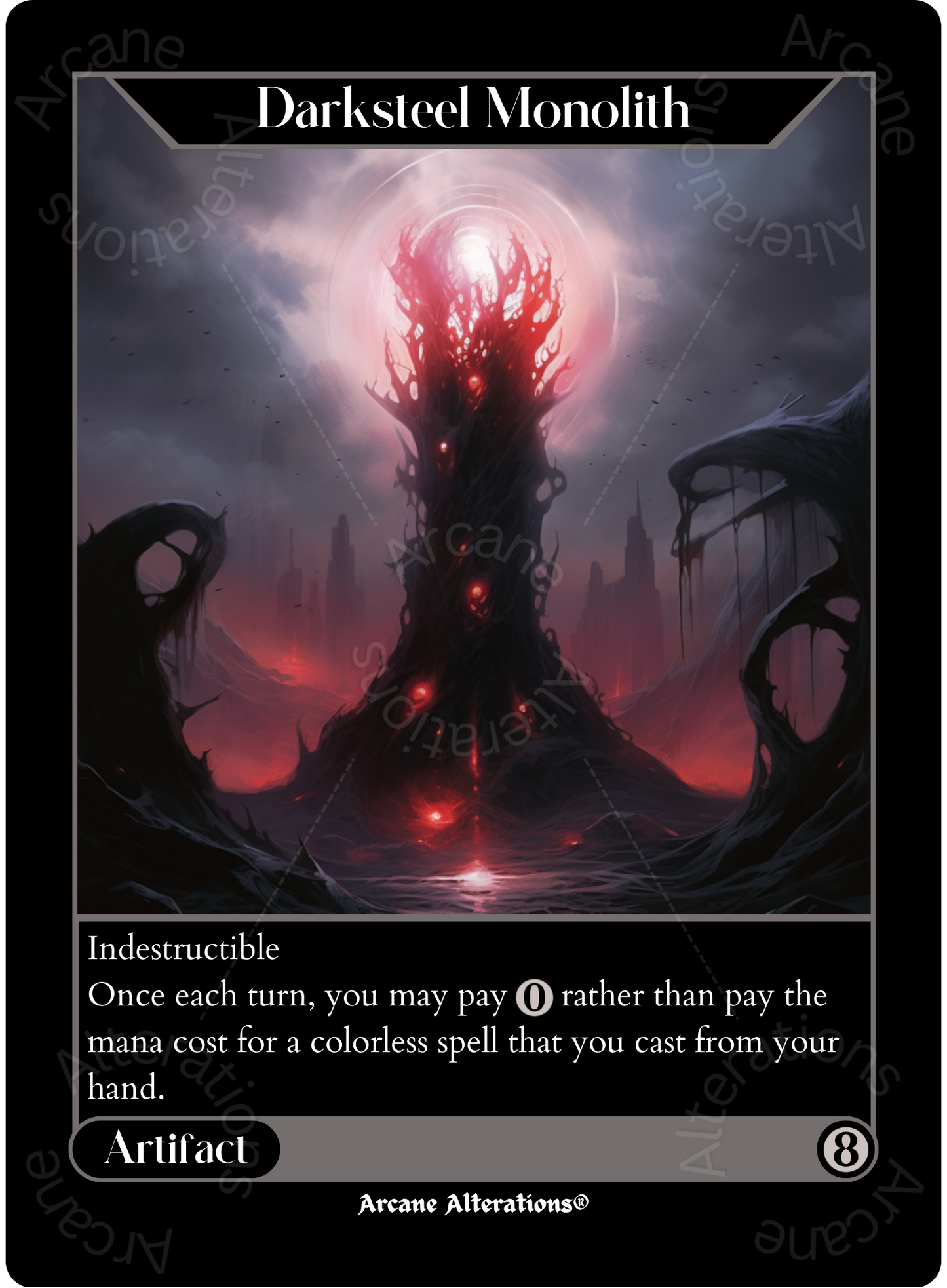 Darksteel Monolith - High Quality Altered Art Custom Proxy Cards