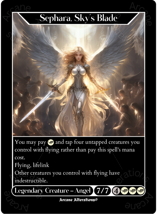 Sephara, Sky's Blade - High Quality Altered Art Custom Proxy Cards