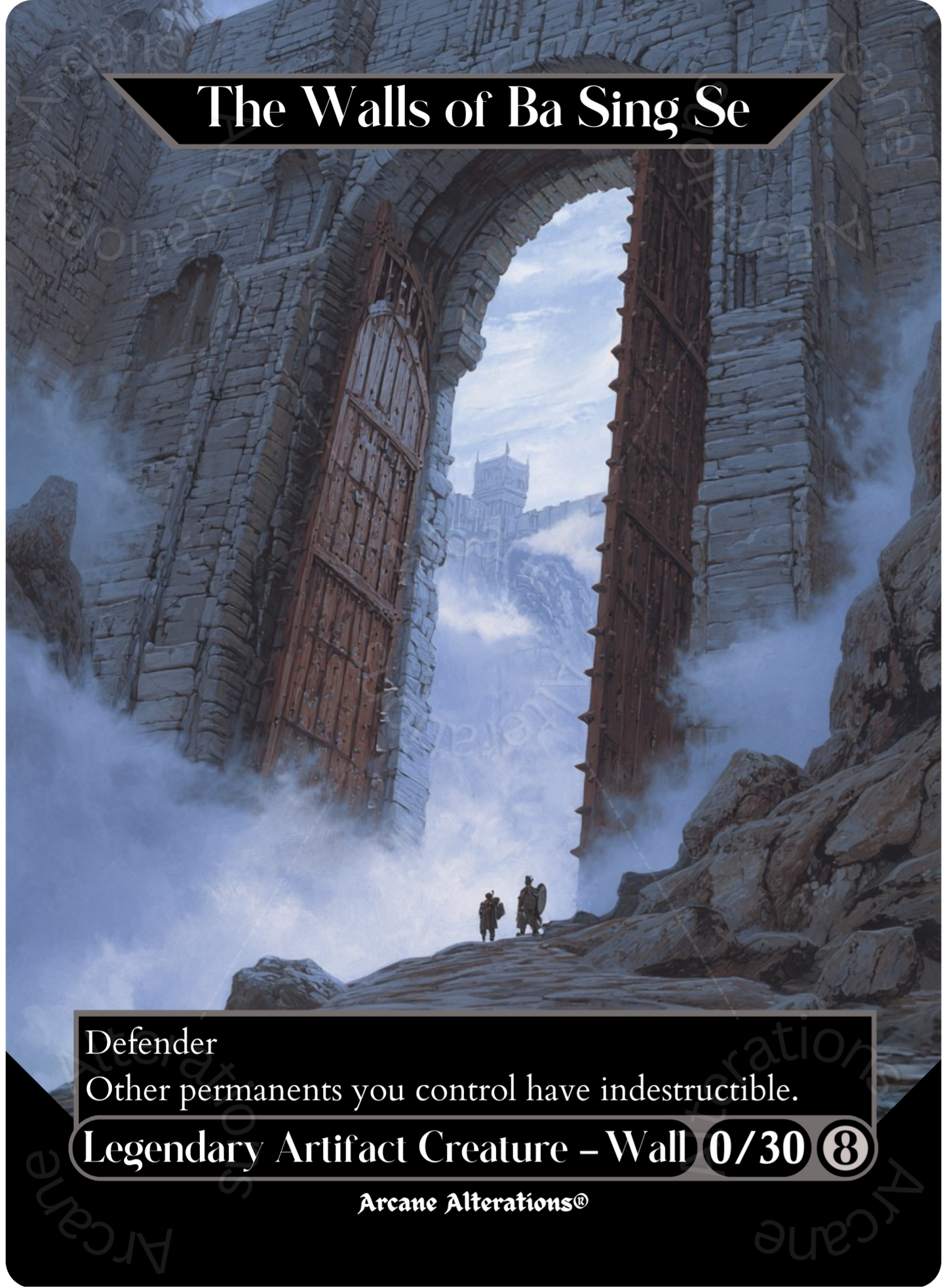 The Walls of Ba Sing Se - Full Art Altered Art Custom Proxy Cards