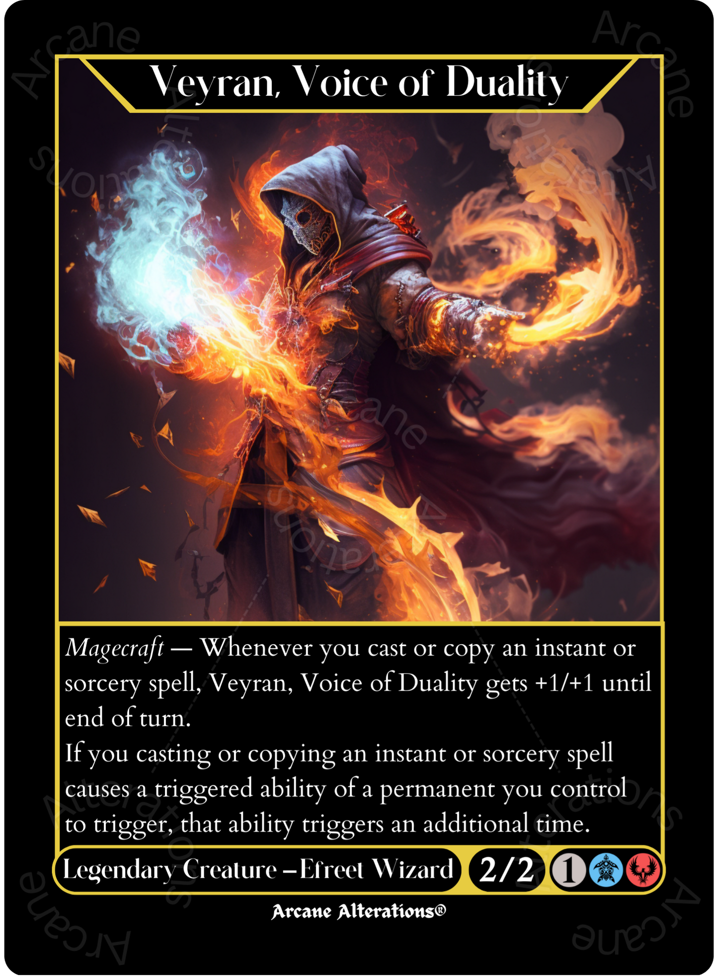 Veyran, Voice of Duality - High Quality Altered Art Custom Proxy Cards