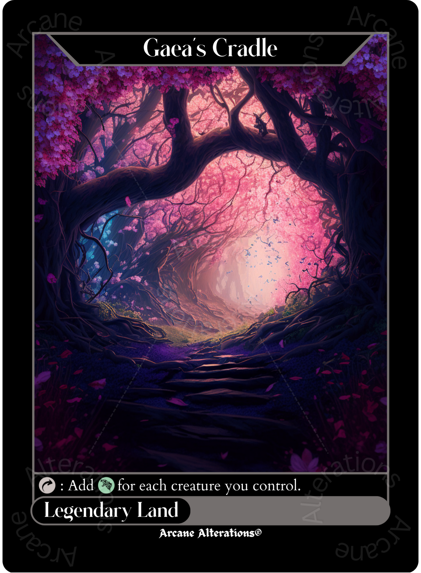 Gaea's Cradle - High Quality Altered Art Custom Proxy Cards