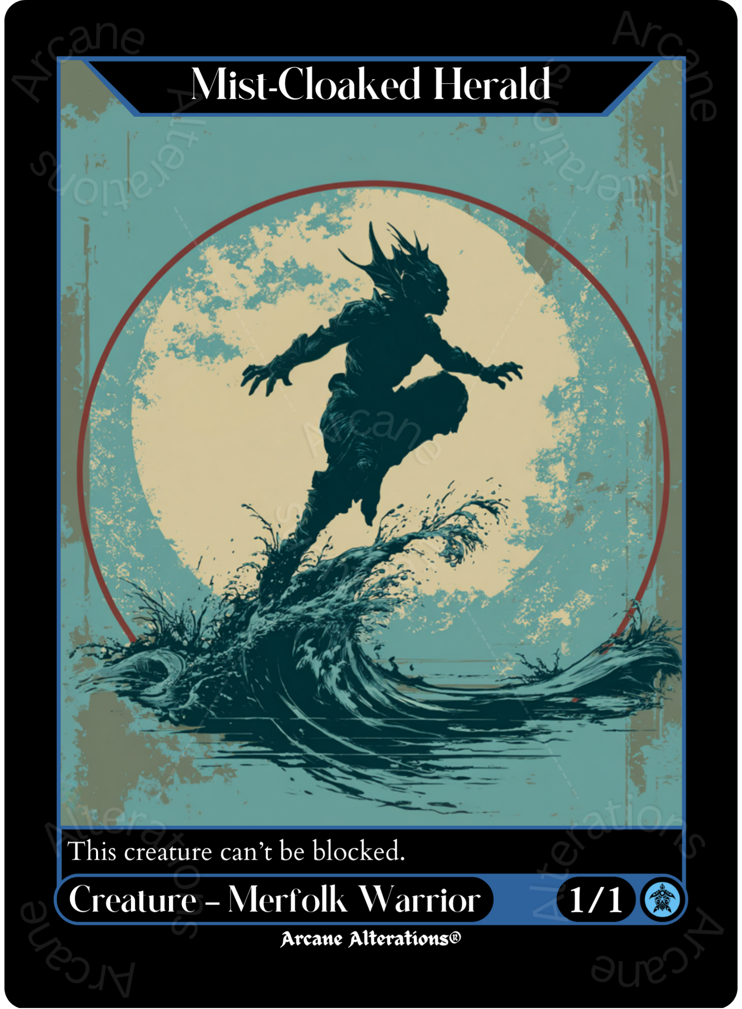Mist-Cloaked Herald - High Quality Altered Art Custom Proxy Cards