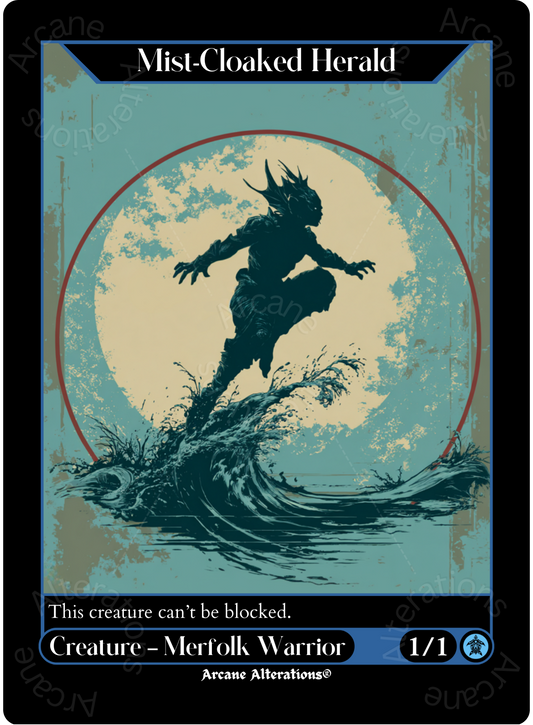 Mist-Cloaked Herald - High Quality Altered Art Custom Proxy Cards