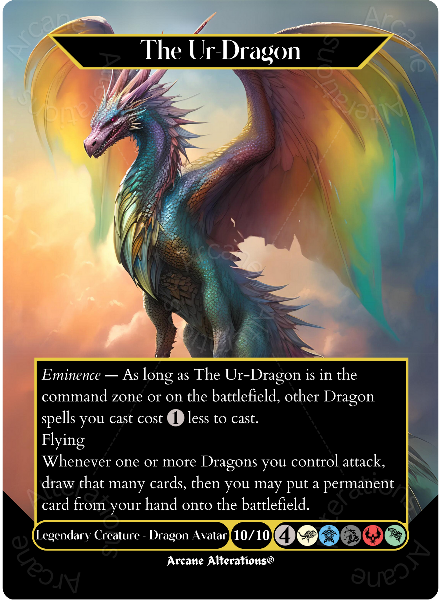 The Ur-Dragon - Full Art Altered Art Custom Proxy Cards